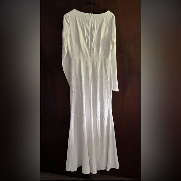 Lulus Romance for the Ages White Long Sleeve Maxi Dress - Picture 11 of 11